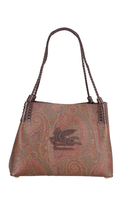 Shop ETRO  Borsa: Etro borsa shopping bag libra media paisley.
Chiusura con moschettone.
Doppi manici.
Piedini in metallo.
Dimensioni: (Larghezza, Altezza, Profondità): 29 x 39 x 16 cm.
Composizione:  Esterno: Tessuto di cotone Paisley jacquard spalmato con grana opaca e doppiato in tela. Spalmatura: 100% in PVC. Interno: 100% pelle.
Made in Italy.. WP1D0028 AA060-M0019